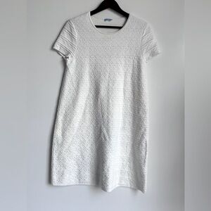 J. McLaughlin‎ Women’s White Knit Dress size Medium Catalina Cloth quiet luxury